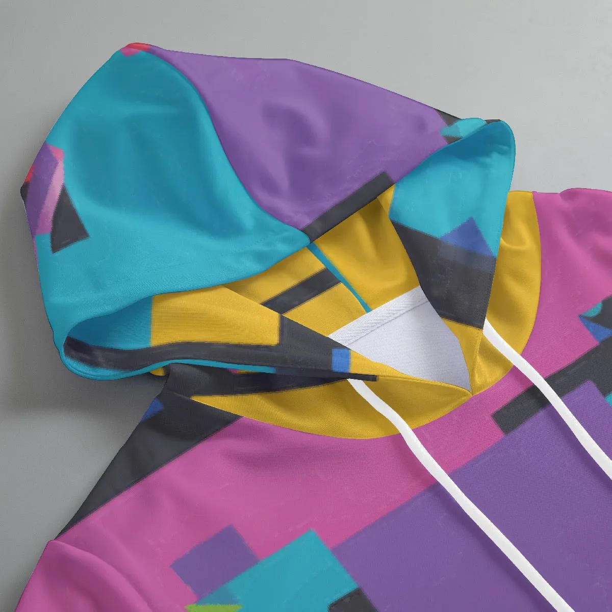 181. . All-Over Print Women's Pullover Hoodie With Drawstring multicolored print