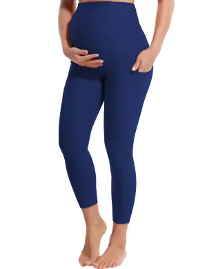 22" Side Pockets Maternity Jogging Pants navy_Jogging