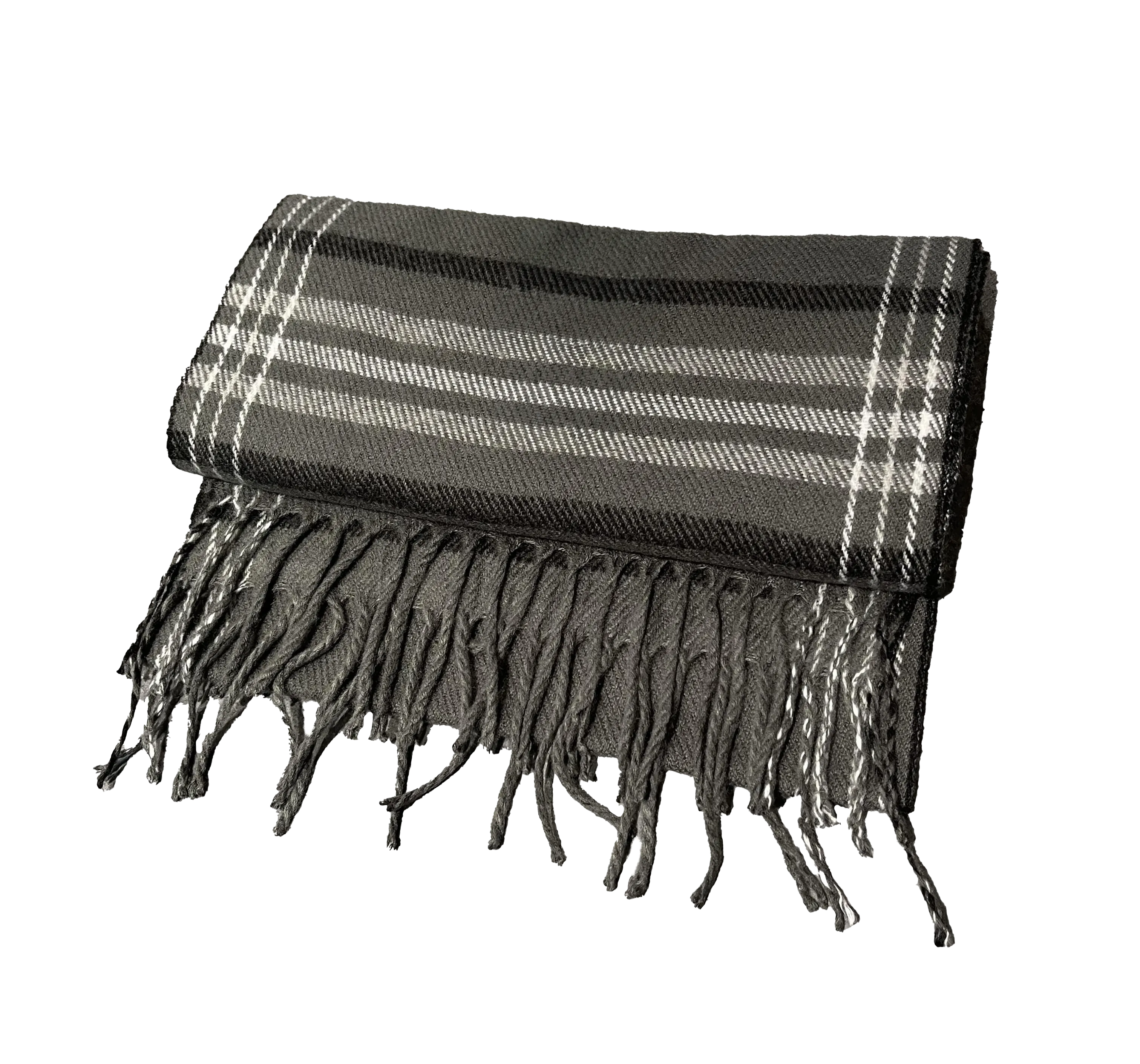 Acrylic Check Scarf