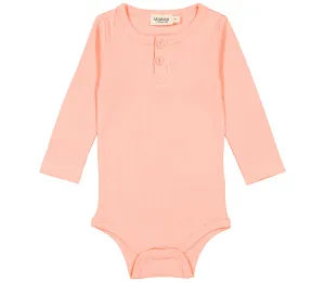 Body LS, Bodysuit - Soft Coral