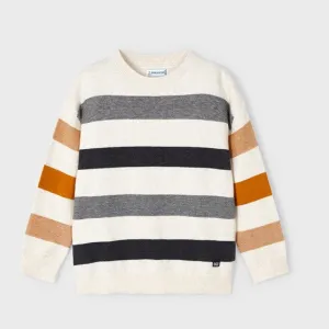 Boys Striped Knit Sweater