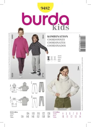 Burda Pattern 9482 Coordinates (4-14)