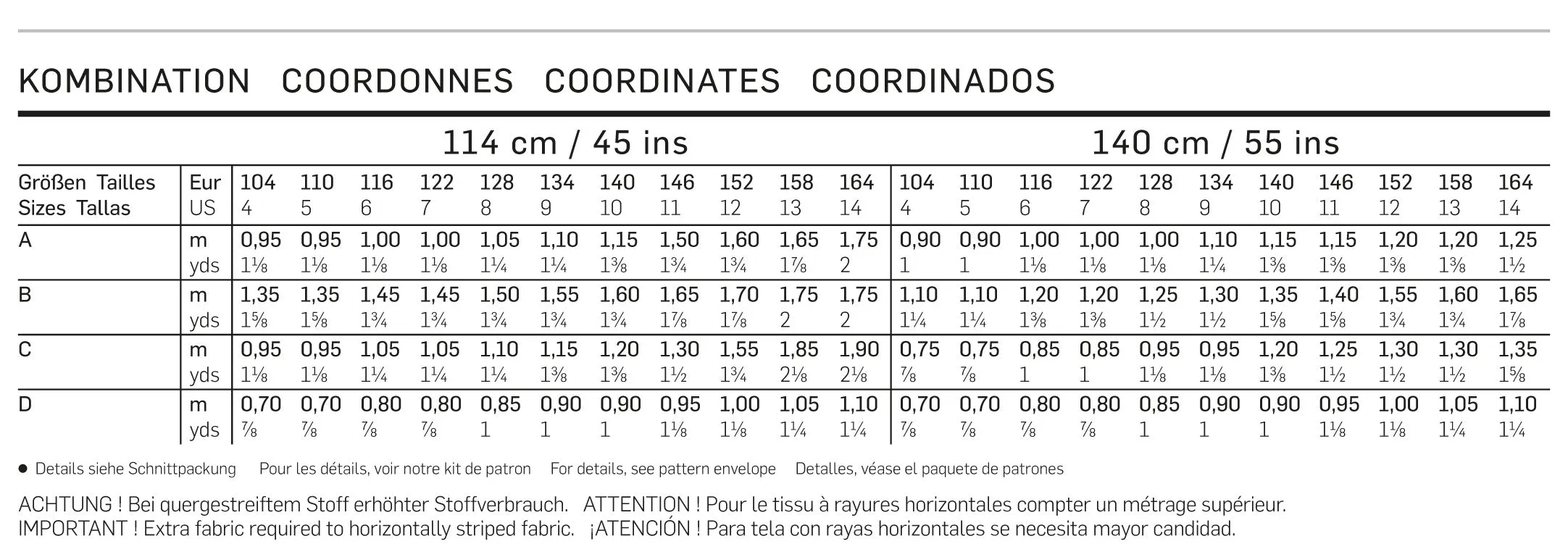 Burda Pattern 9482 Coordinates (4-14)