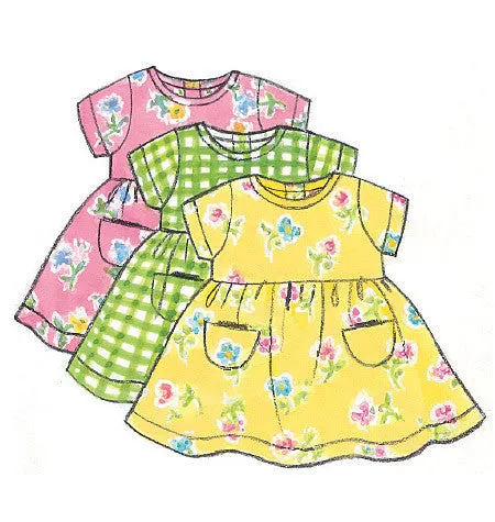 Butterick 5624 Infants' Dress, Jumper, Romper, Jumpsuit Pattern