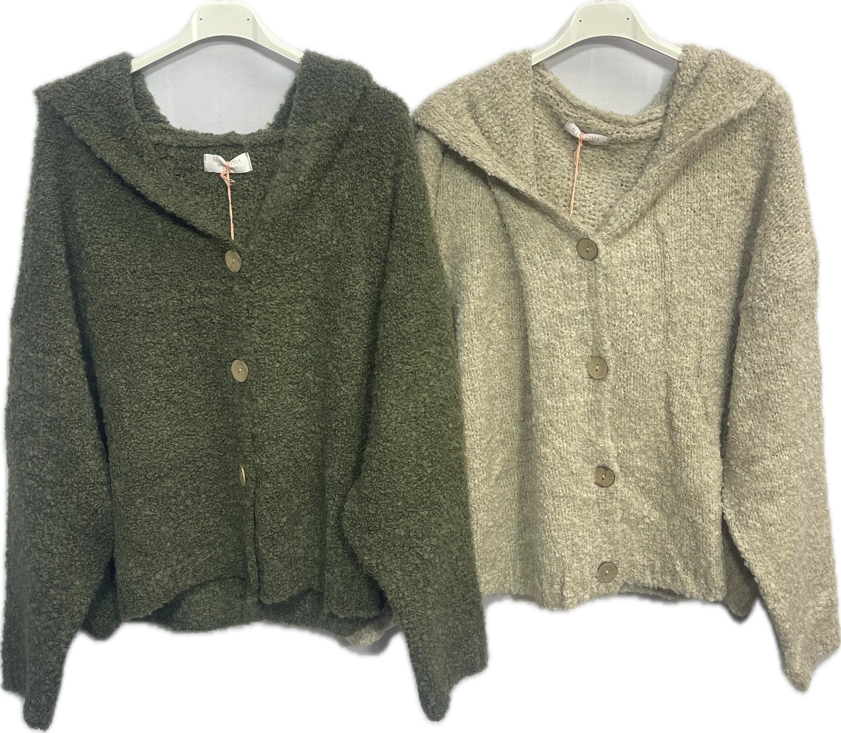 Button Down Cardigan/Sweater with Hood