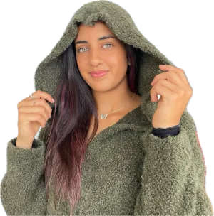 Button Down Cardigan/Sweater with Hood