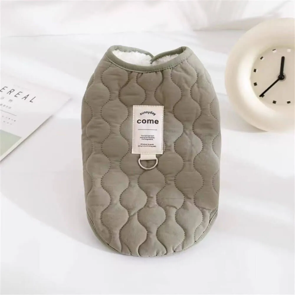 Cozy Quilted Dog Vest - Warm and Stylish Pet Apparel