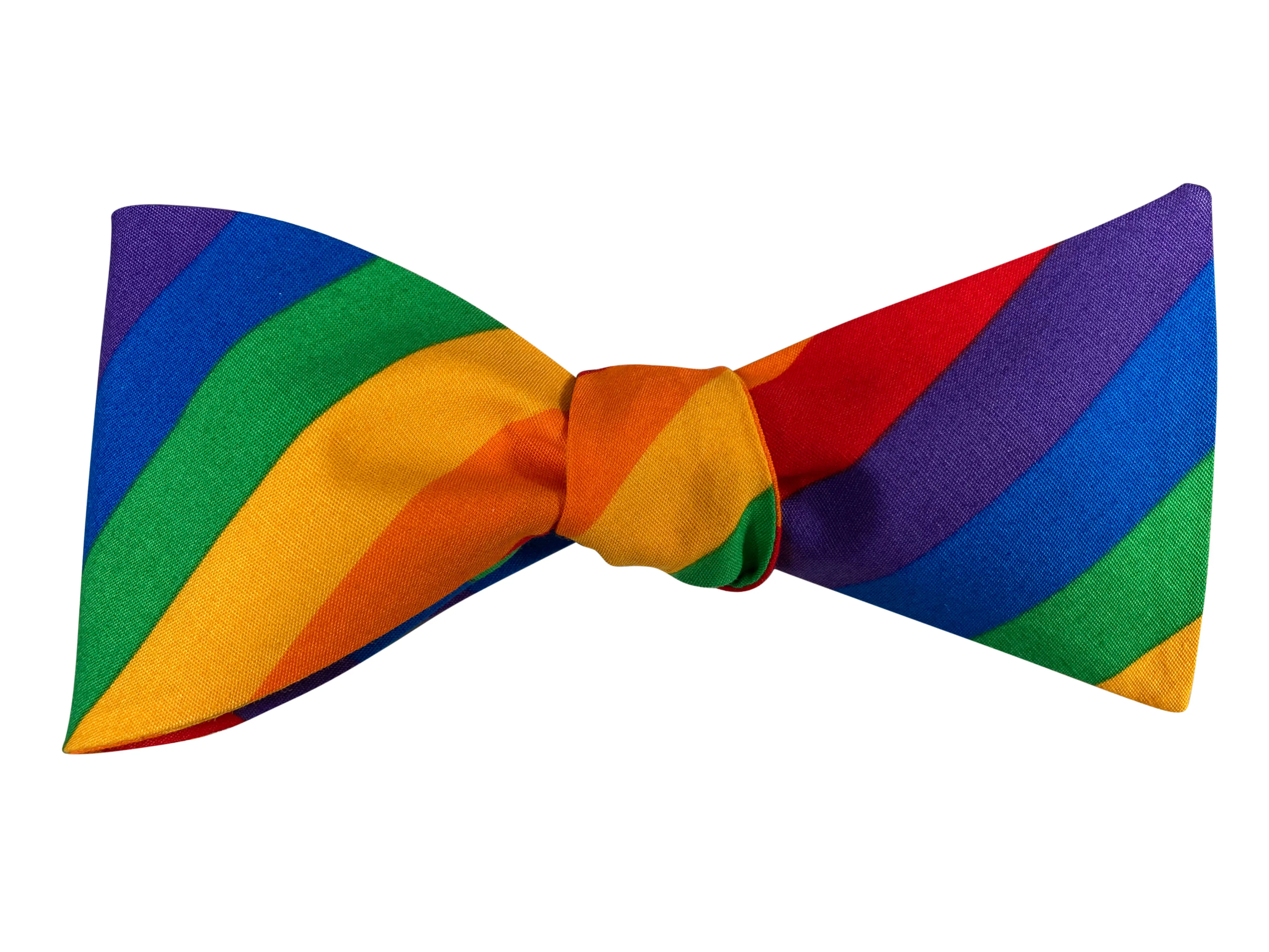 Funky Rainbow Stripes Bow Tie
