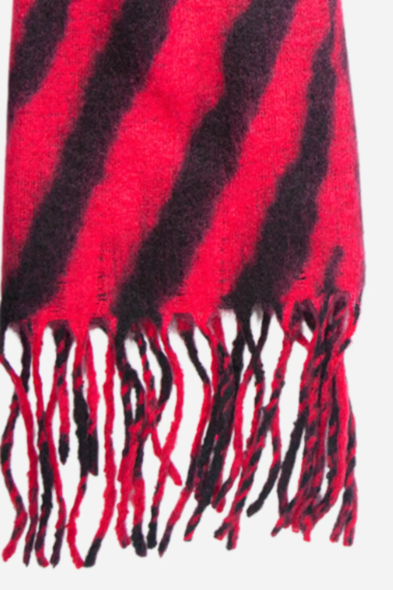 Heavyweight Scarf - Fuchsia, Tiger Stripe