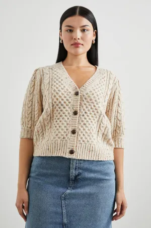 ISLA CARDIGAN - CREAM CONFETTI