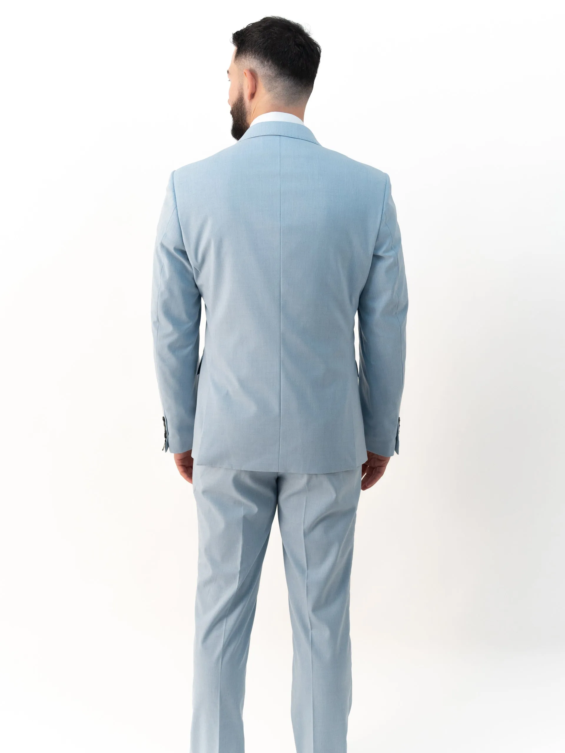 Issa Sky Double Breasted Two Piece Suit