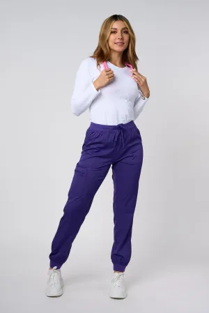 JOGGING PANTS 4 WAY STRETCH PURPLE