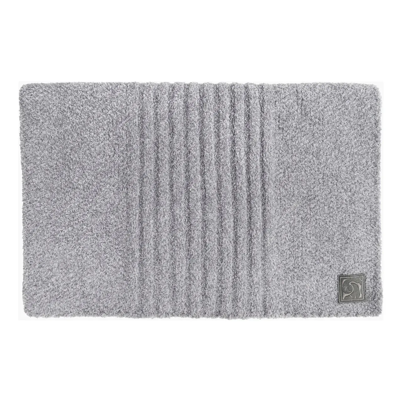 Kashwere Ultra Plush Fog and Nickel Dream Plush Ribbed Scarf