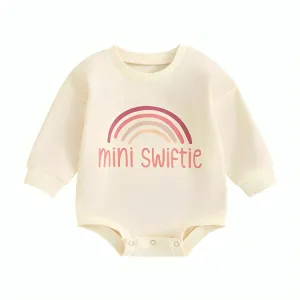 Long Sleeve "Mini Swiftie" Print Baby Bodysuit