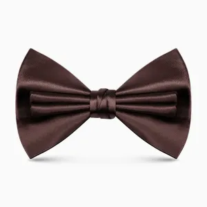 Men's Unique Double Layers Wrinkle Solid Color Bow Tie