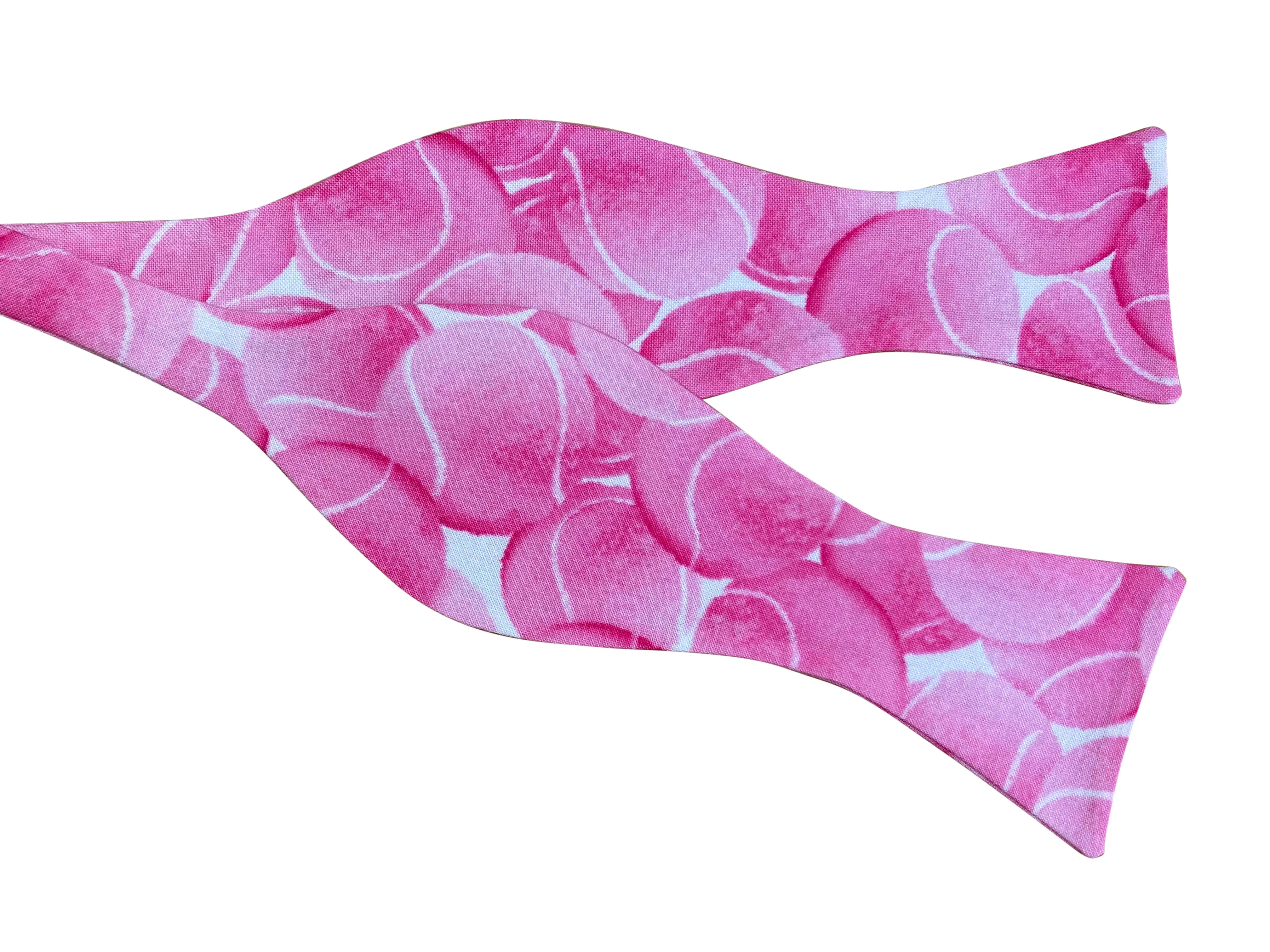 Pink Tennis Balls Bow Tie