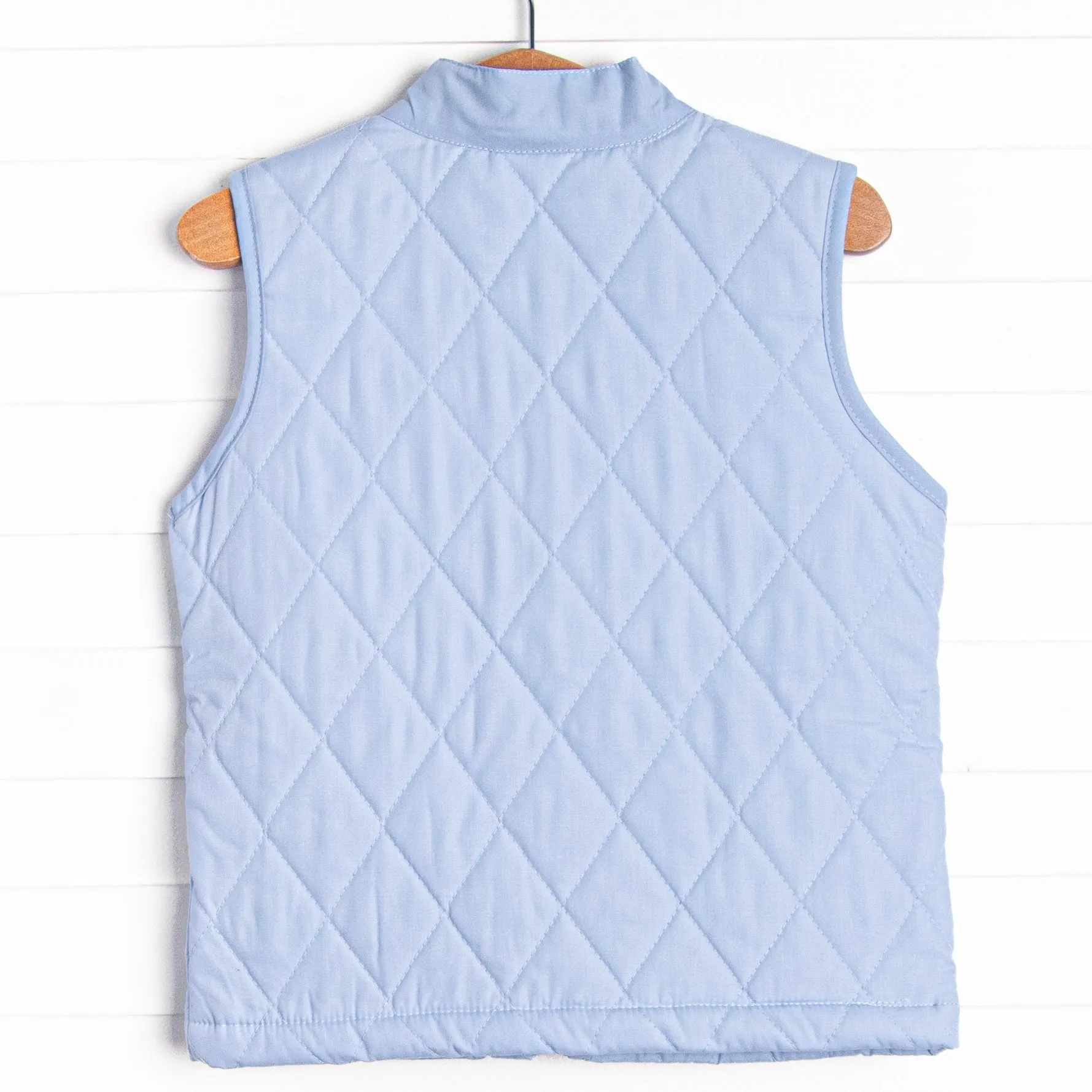 Quilted Vest, Blue