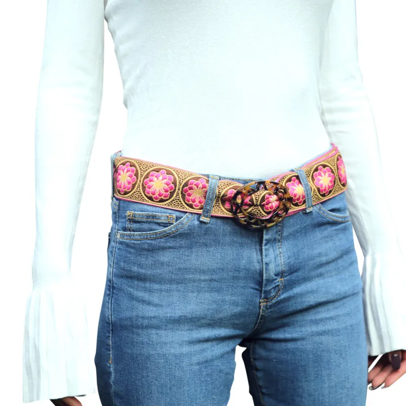 Rose Zinnia Belt