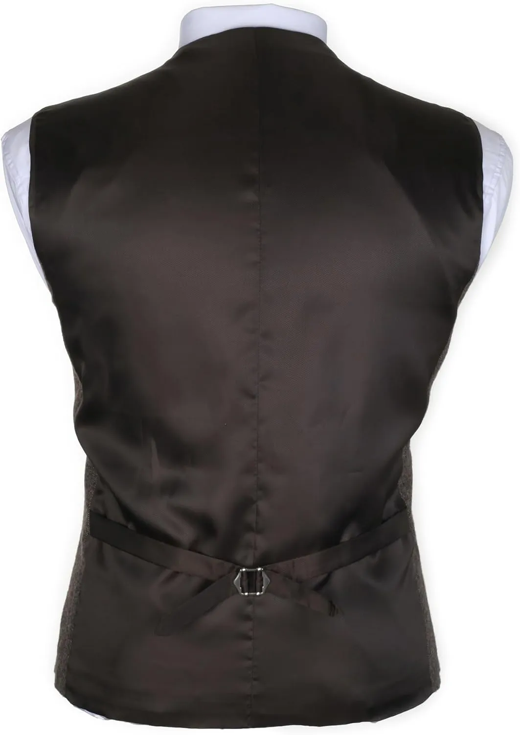 Ruth&Boaz 2Pockets 5Buttons Wool Herringbone Tweed Business Suit Vest