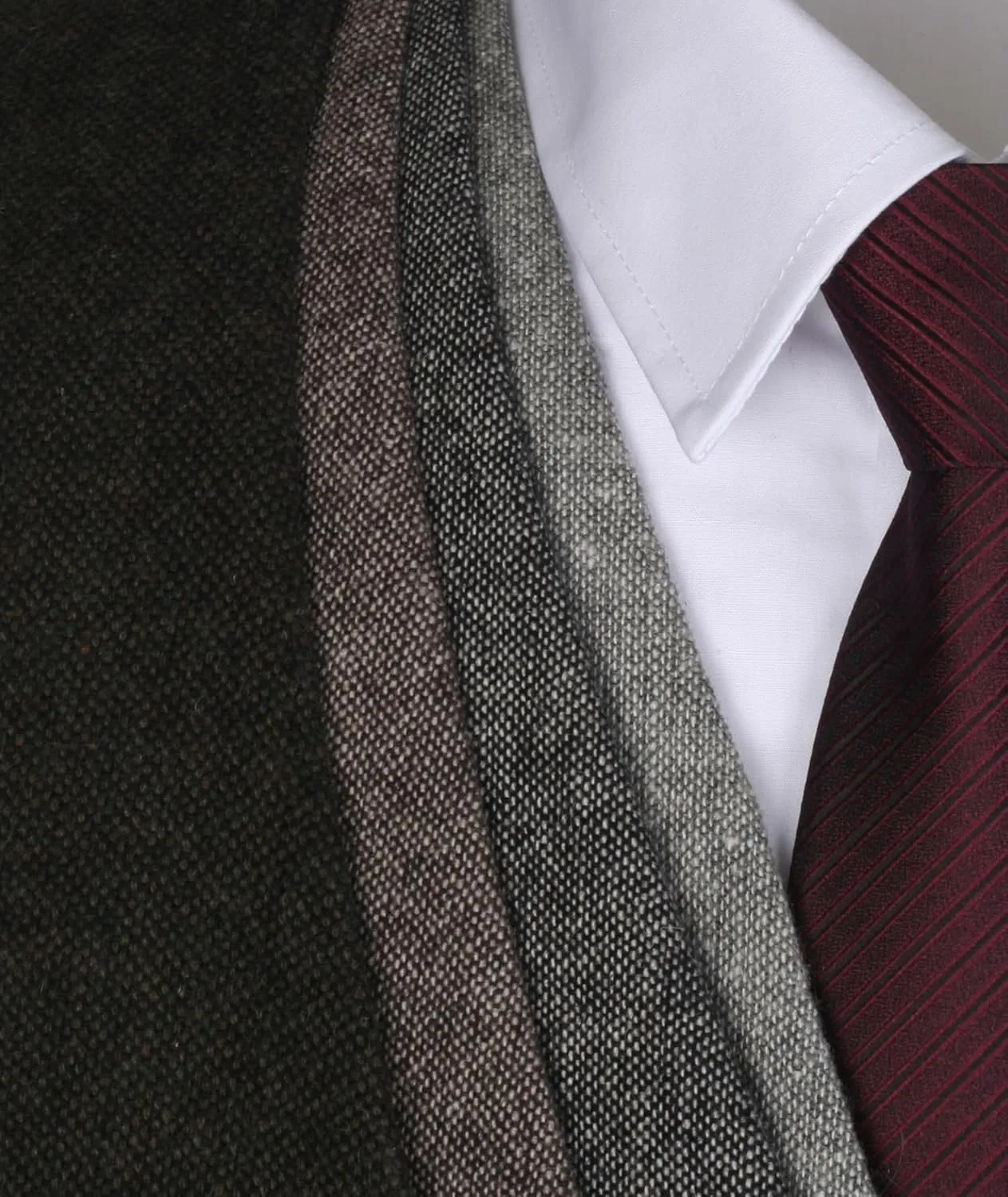 Ruth&Boaz 2Pockets 5Buttons Wool Herringbone Tweed Business Suit Vest