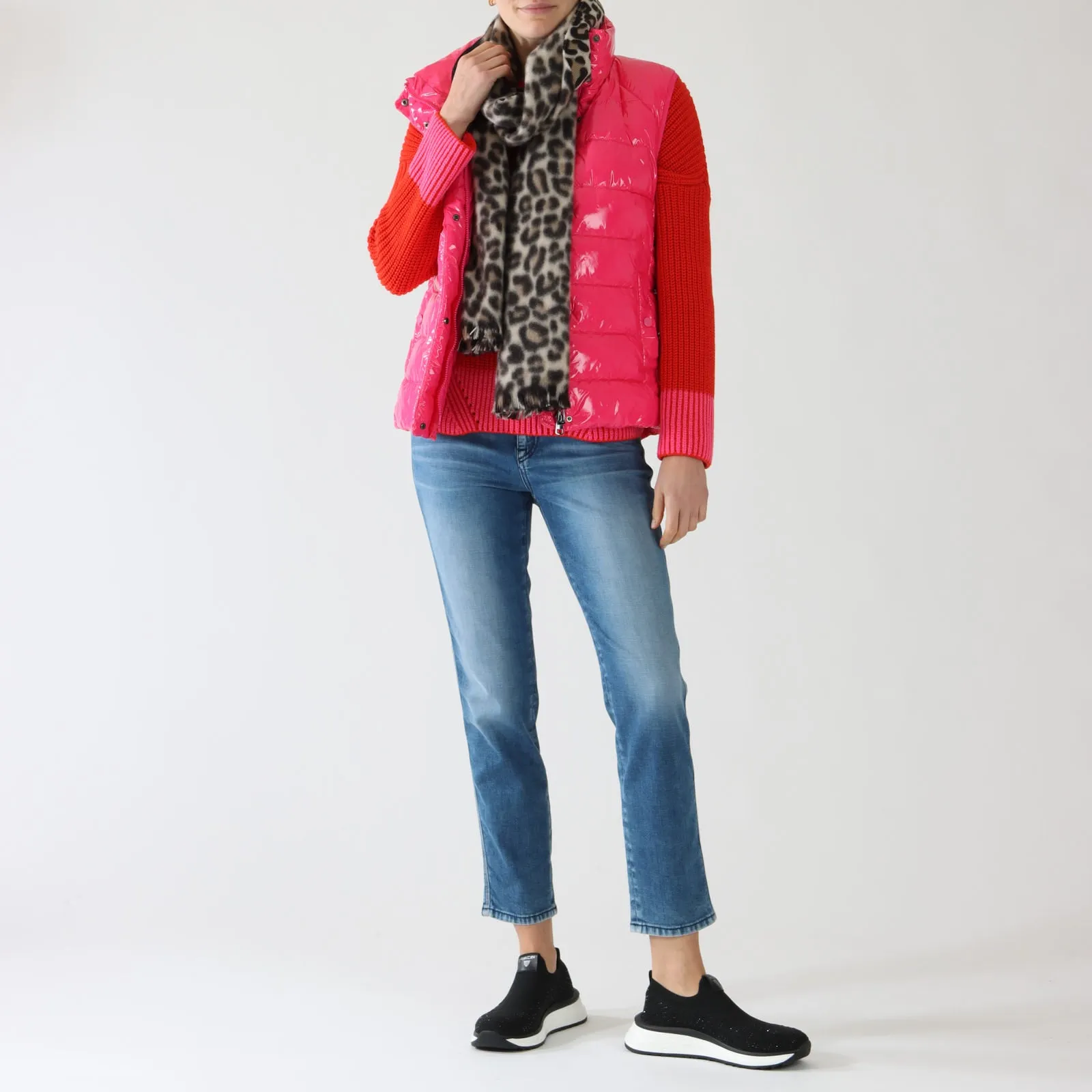 Soft Moon Rock Lee Big Leopard Print Scarf