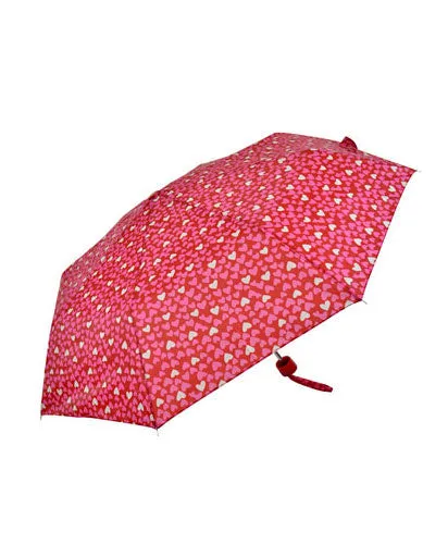 Supermini Heart Print Umbrella