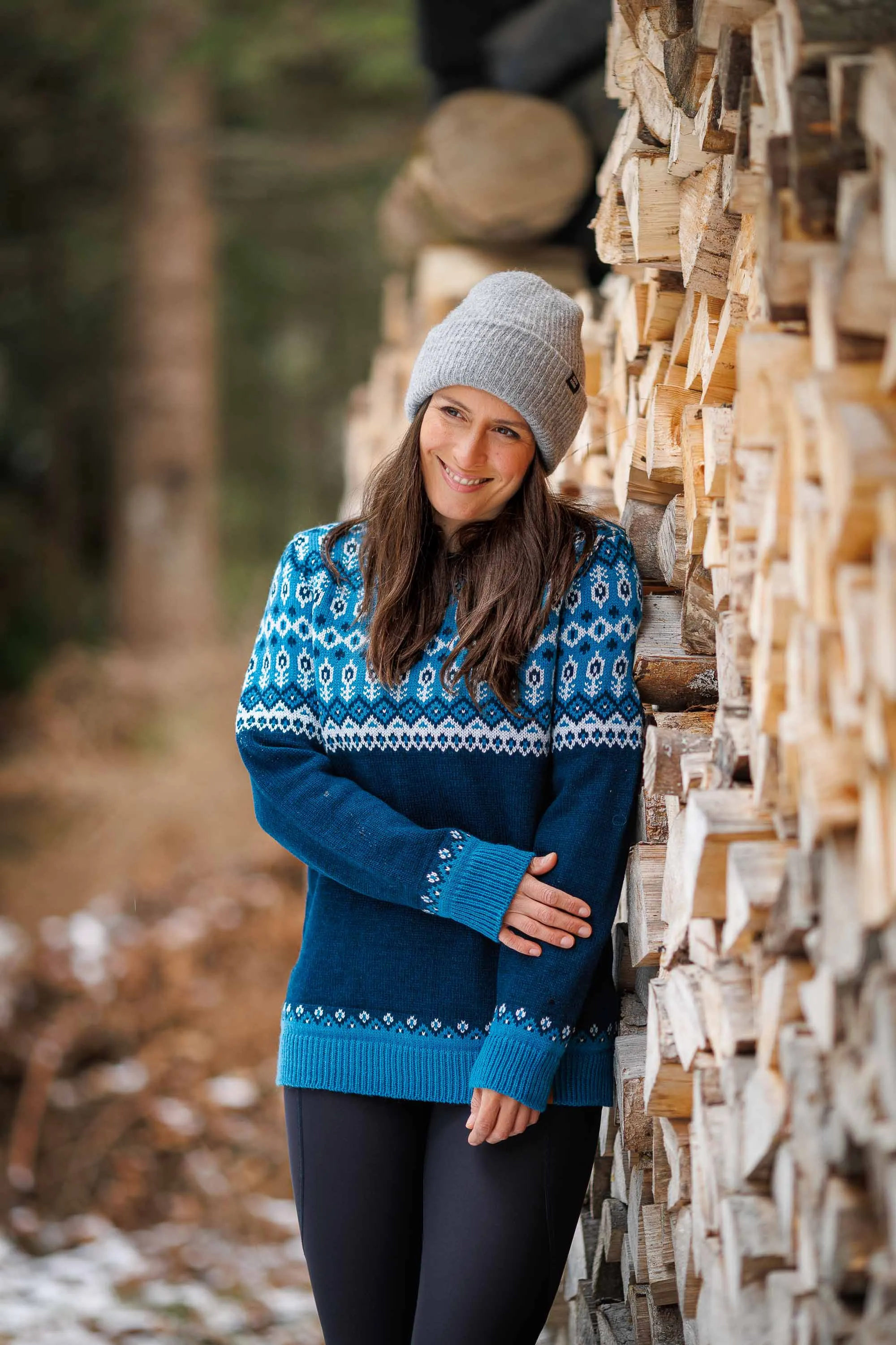 Svalbard Knit Sweater - Polar Blue