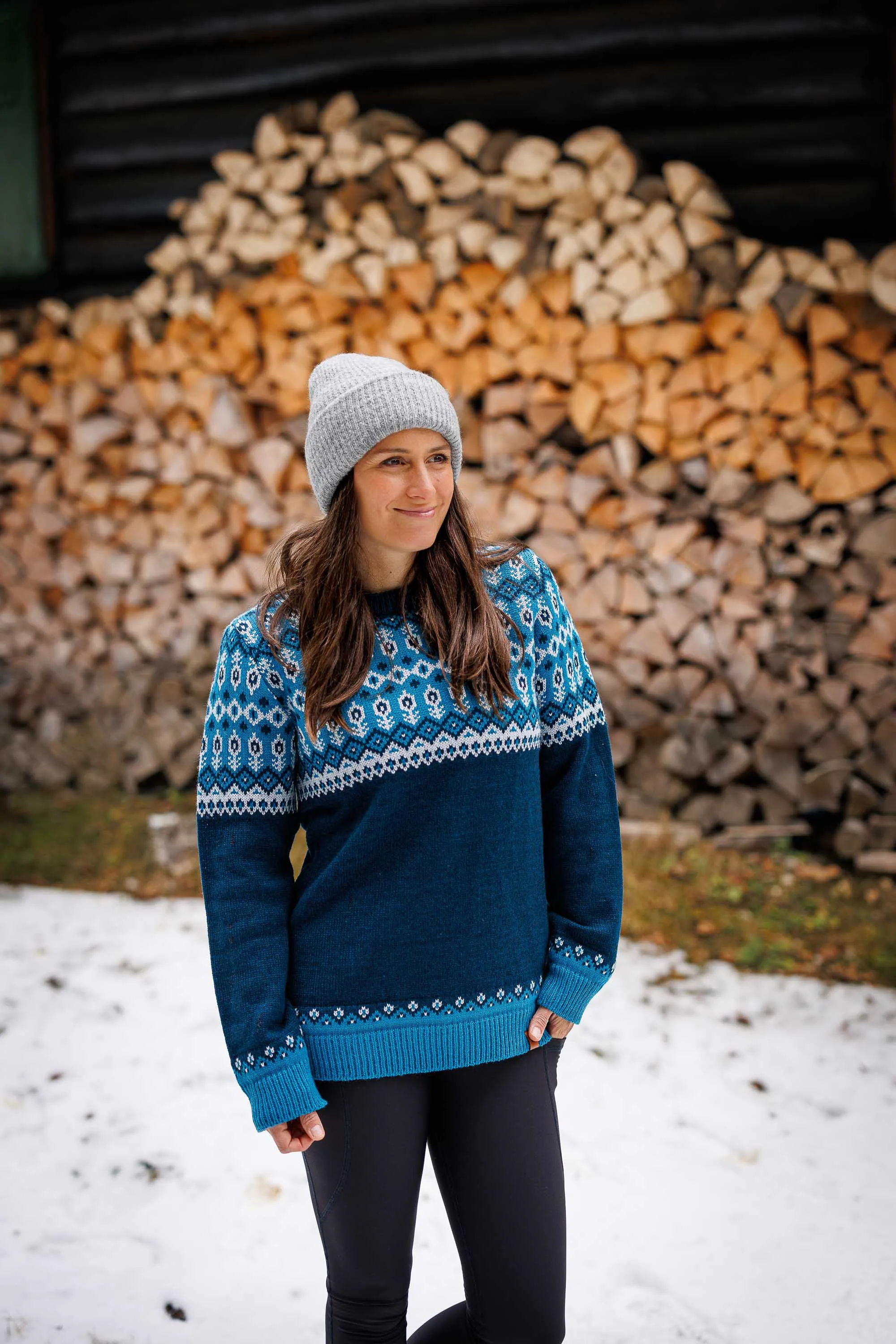 Svalbard Knit Sweater - Polar Blue