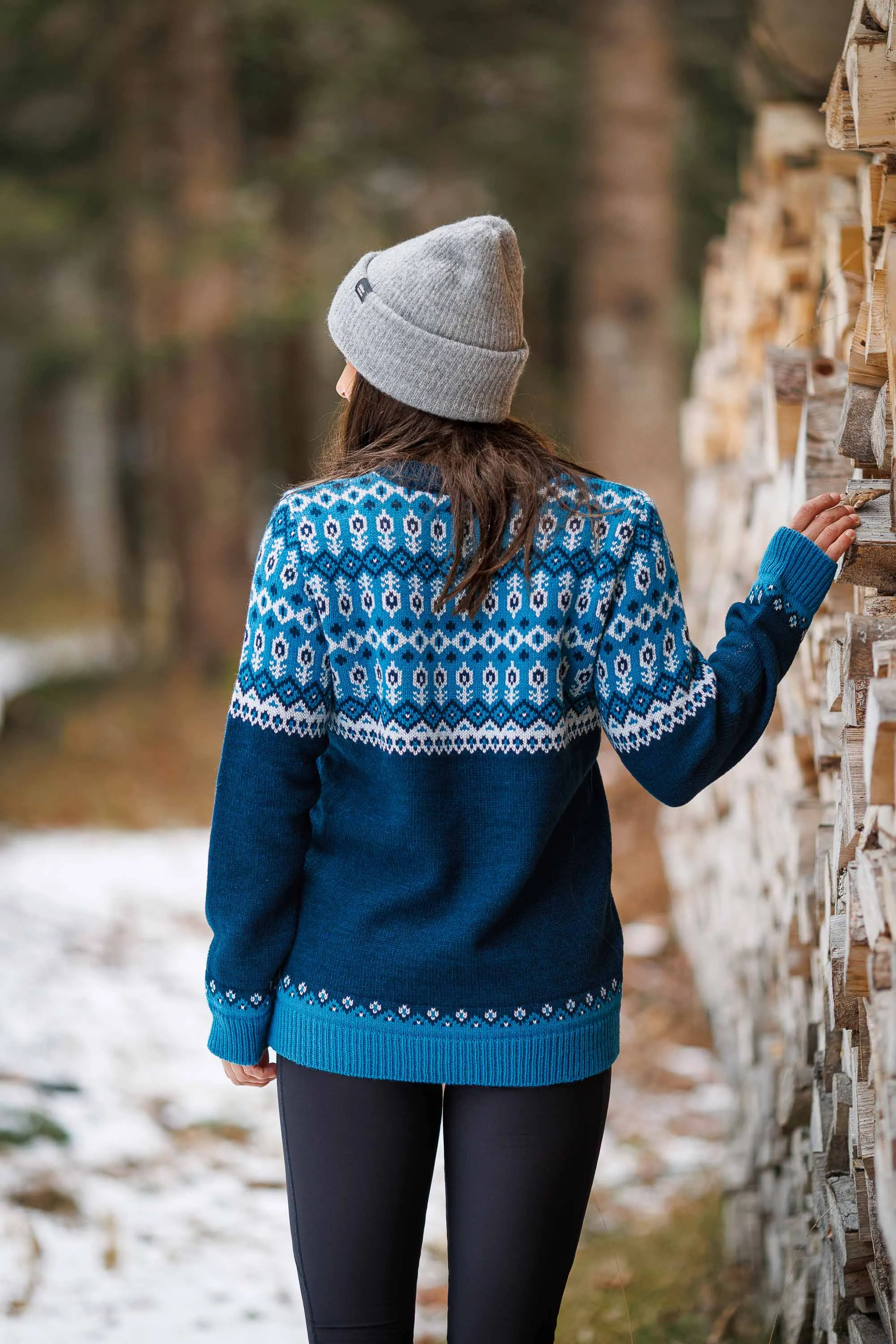 Svalbard Knit Sweater - Polar Blue