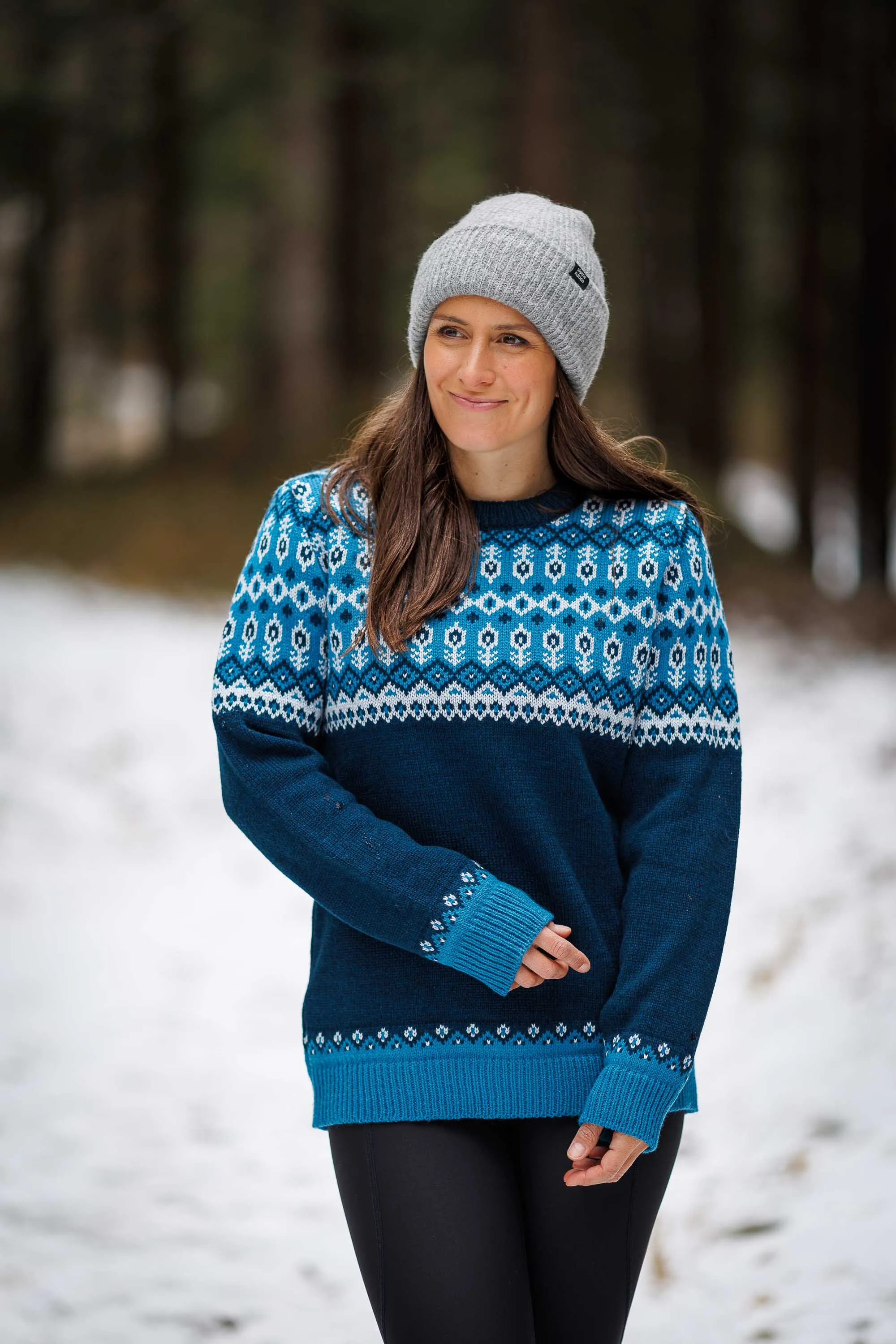 Svalbard Knit Sweater - Polar Blue