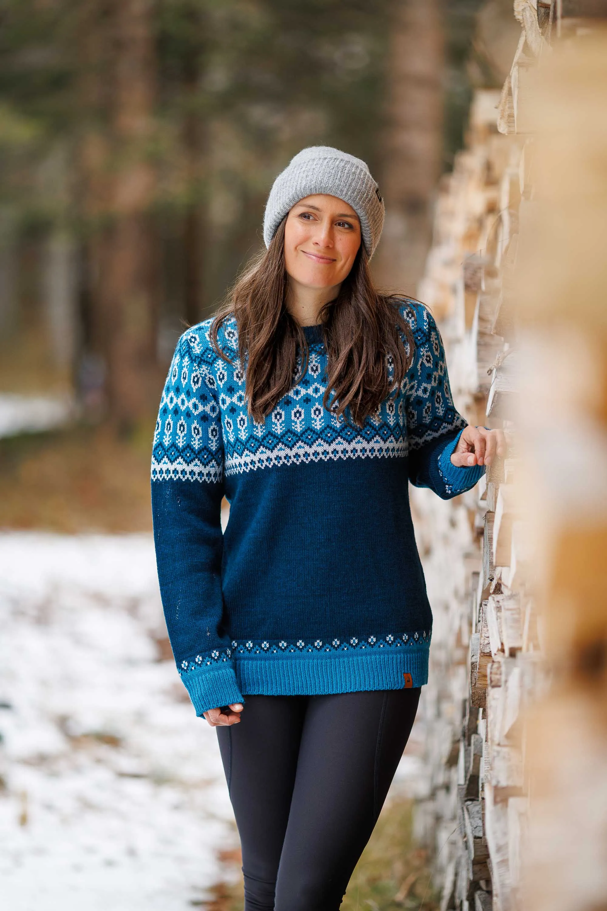 Svalbard Knit Sweater - Polar Blue
