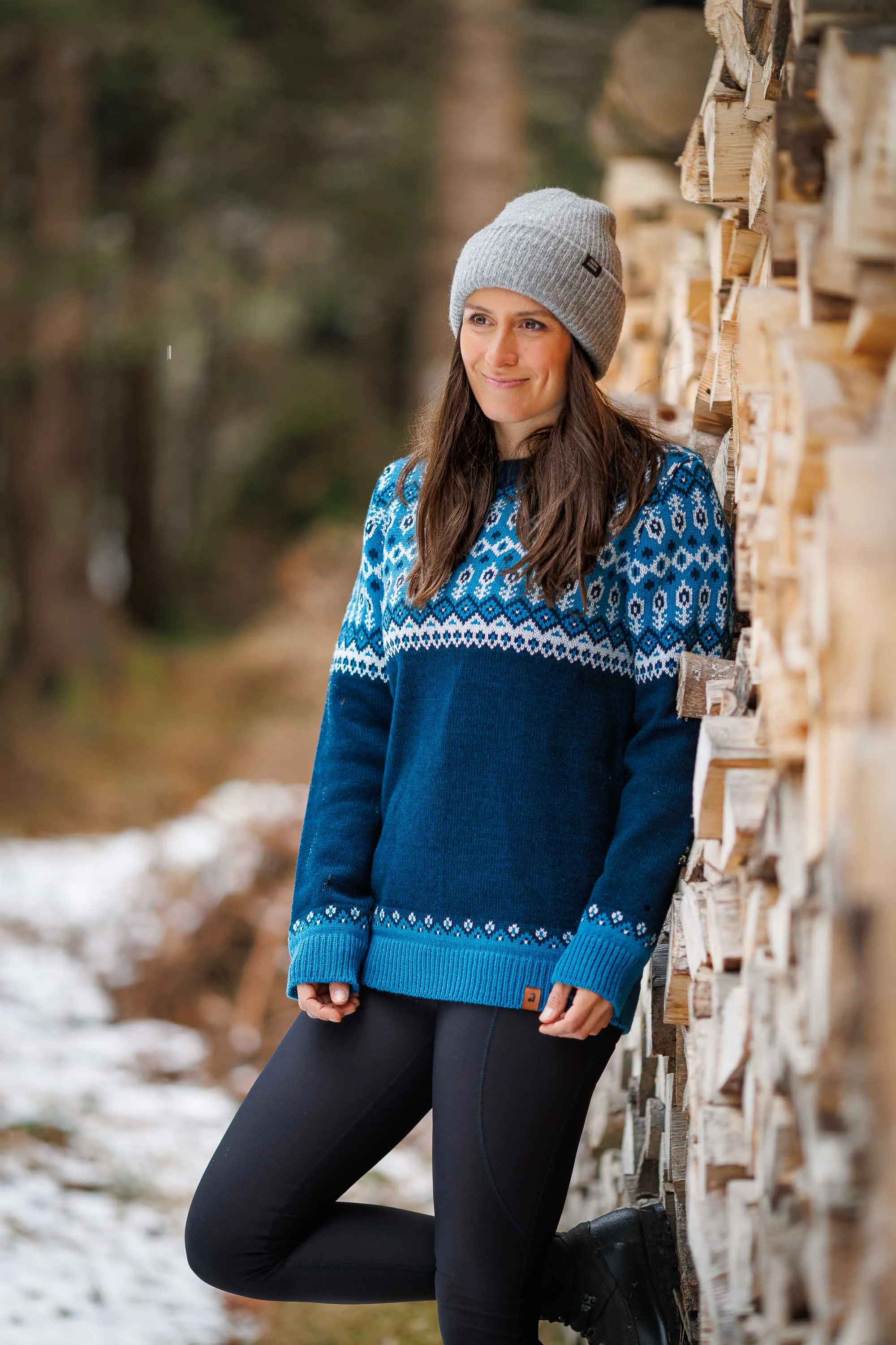 Svalbard Knit Sweater - Polar Blue