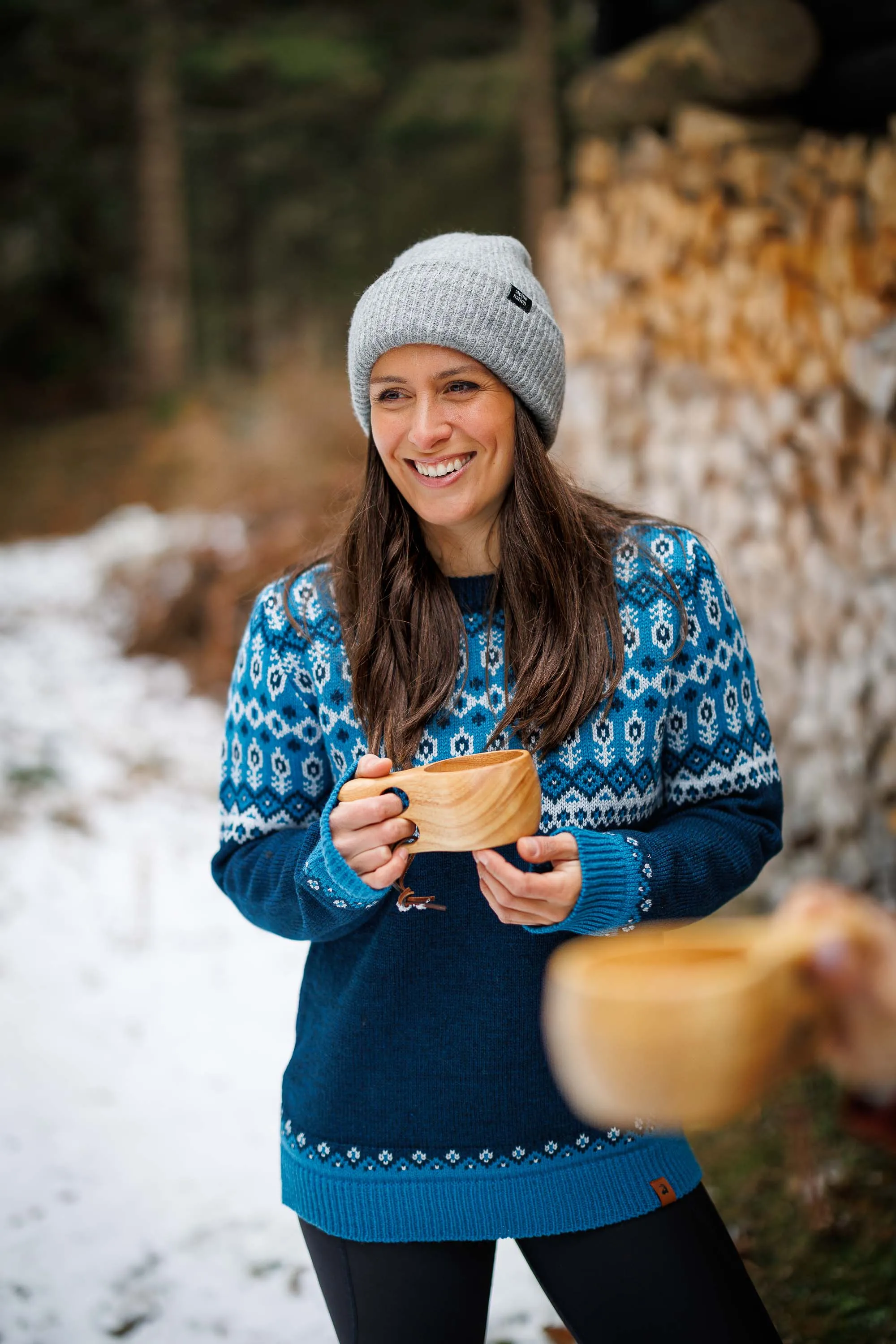 Svalbard Knit Sweater - Polar Blue