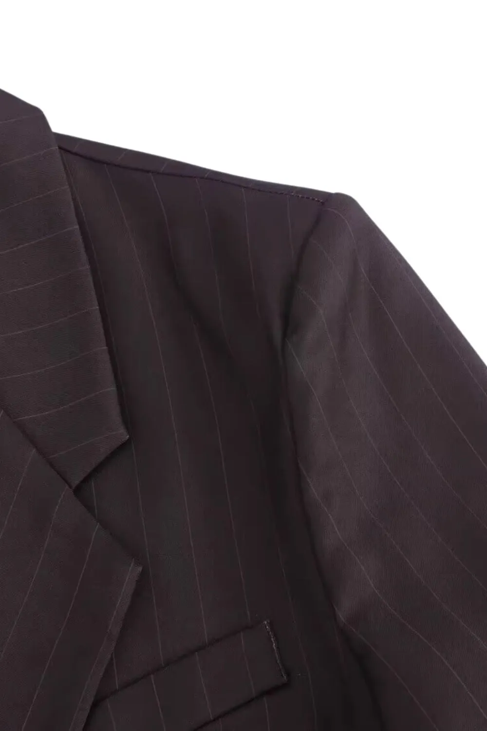 'Taylor' Pinstriped Executive Three-Piece Suit (Sold Separately)