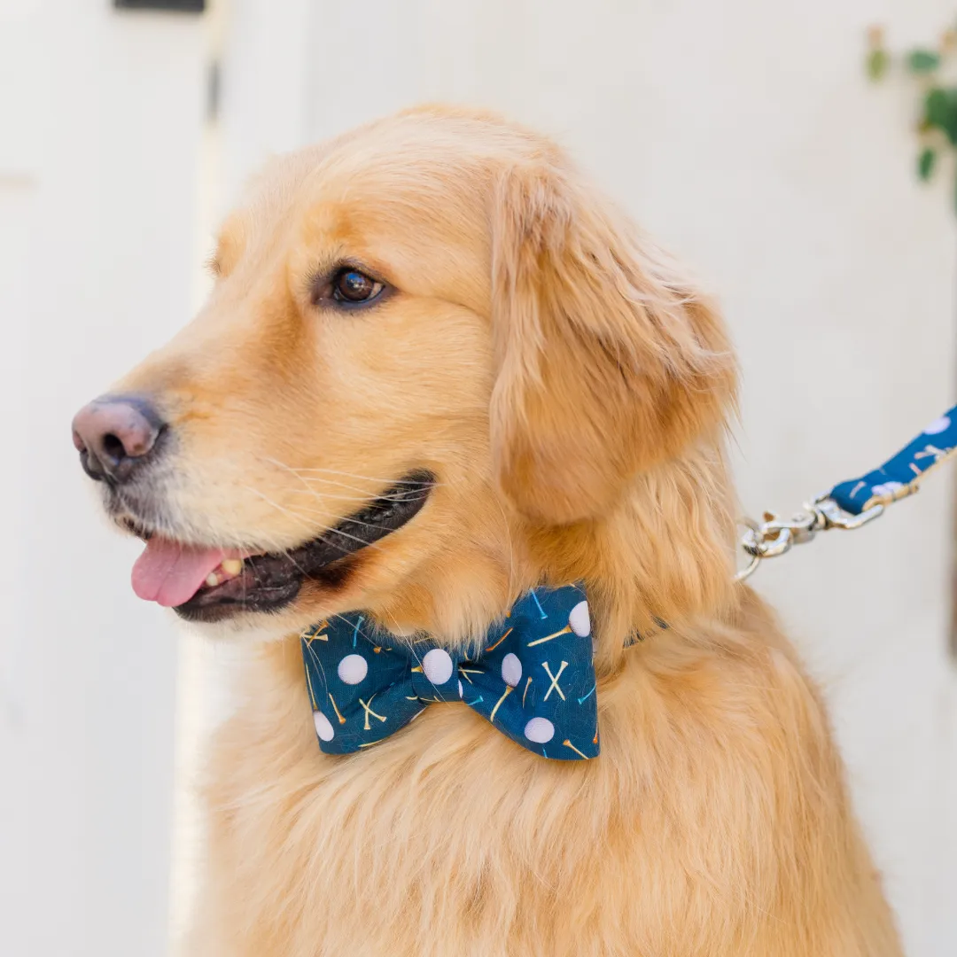 Tee Time Bow Tie Dog Collar