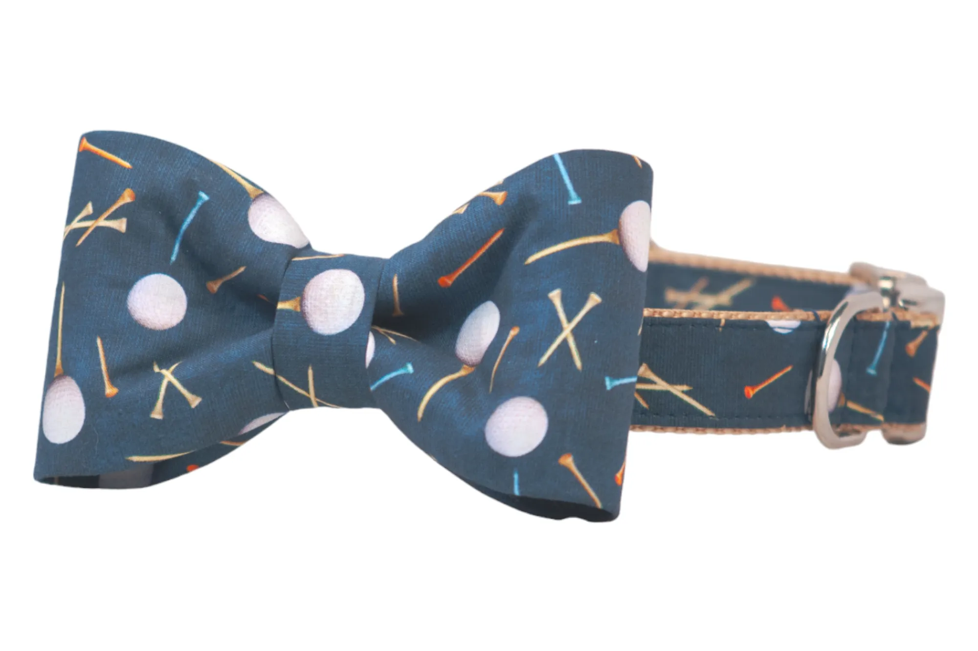 Tee Time Bow Tie Dog Collar
