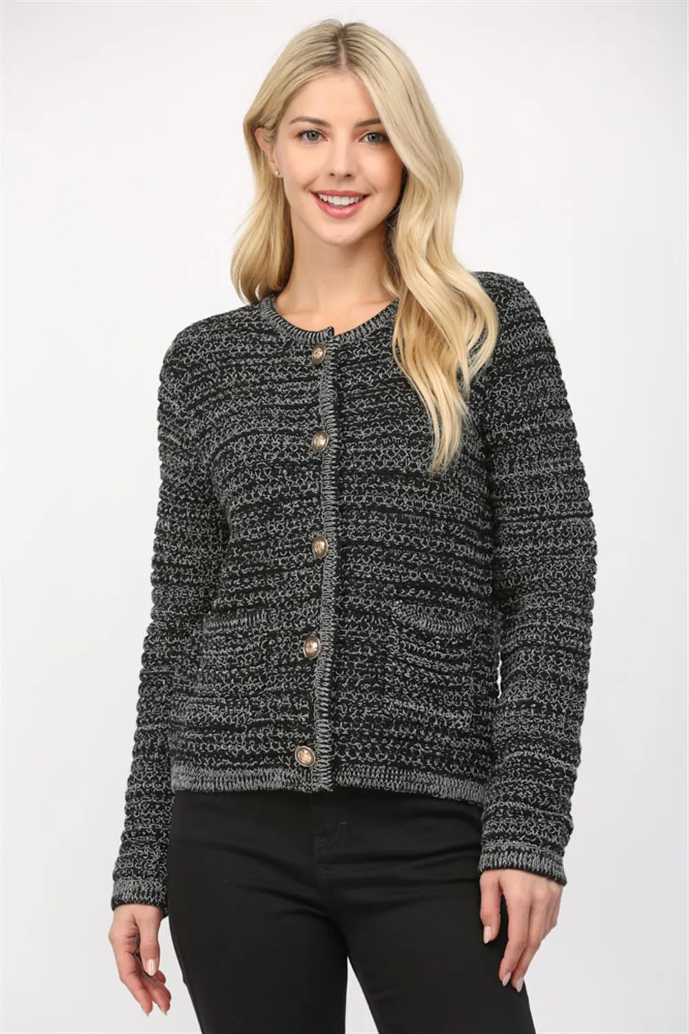 Tweed Knit Cardigan