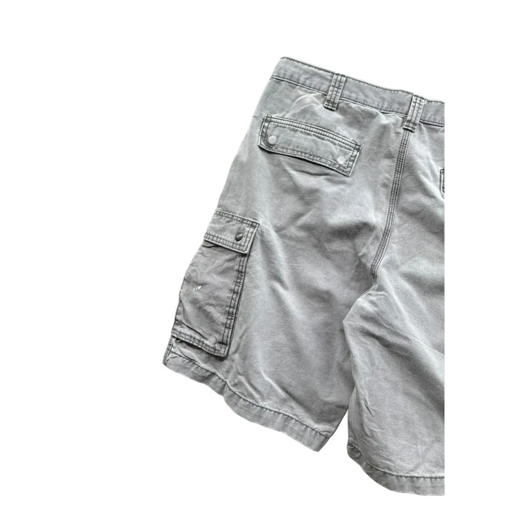 Vintage Carhartt Distressed Relaxed Fit Navy Cargo Shorts 36W
