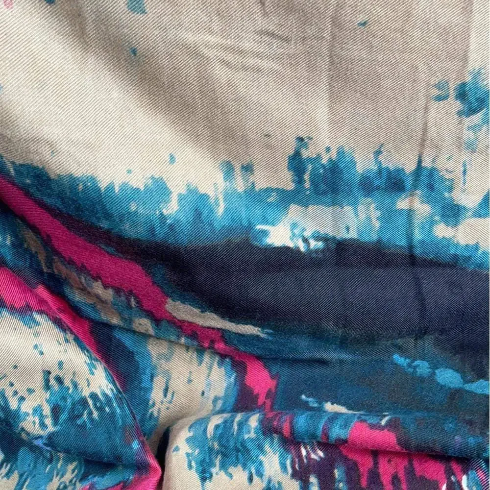 Winter Scarf - Pink & Green