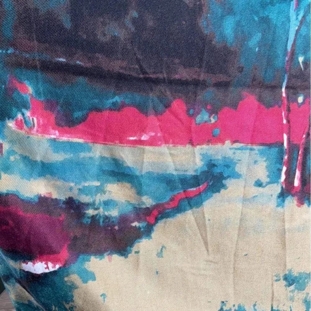 Winter Scarf - Pink & Green