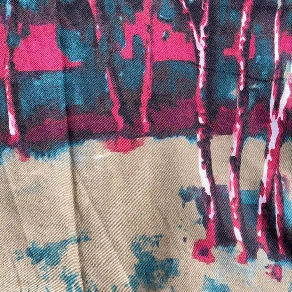 Winter Scarf - Pink & Green
