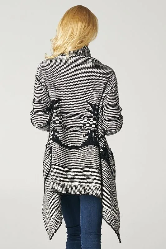 Wool Blend Cozy Open Front Knit Sweater