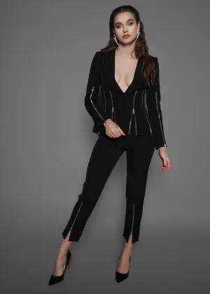 Zipper Pant Suit