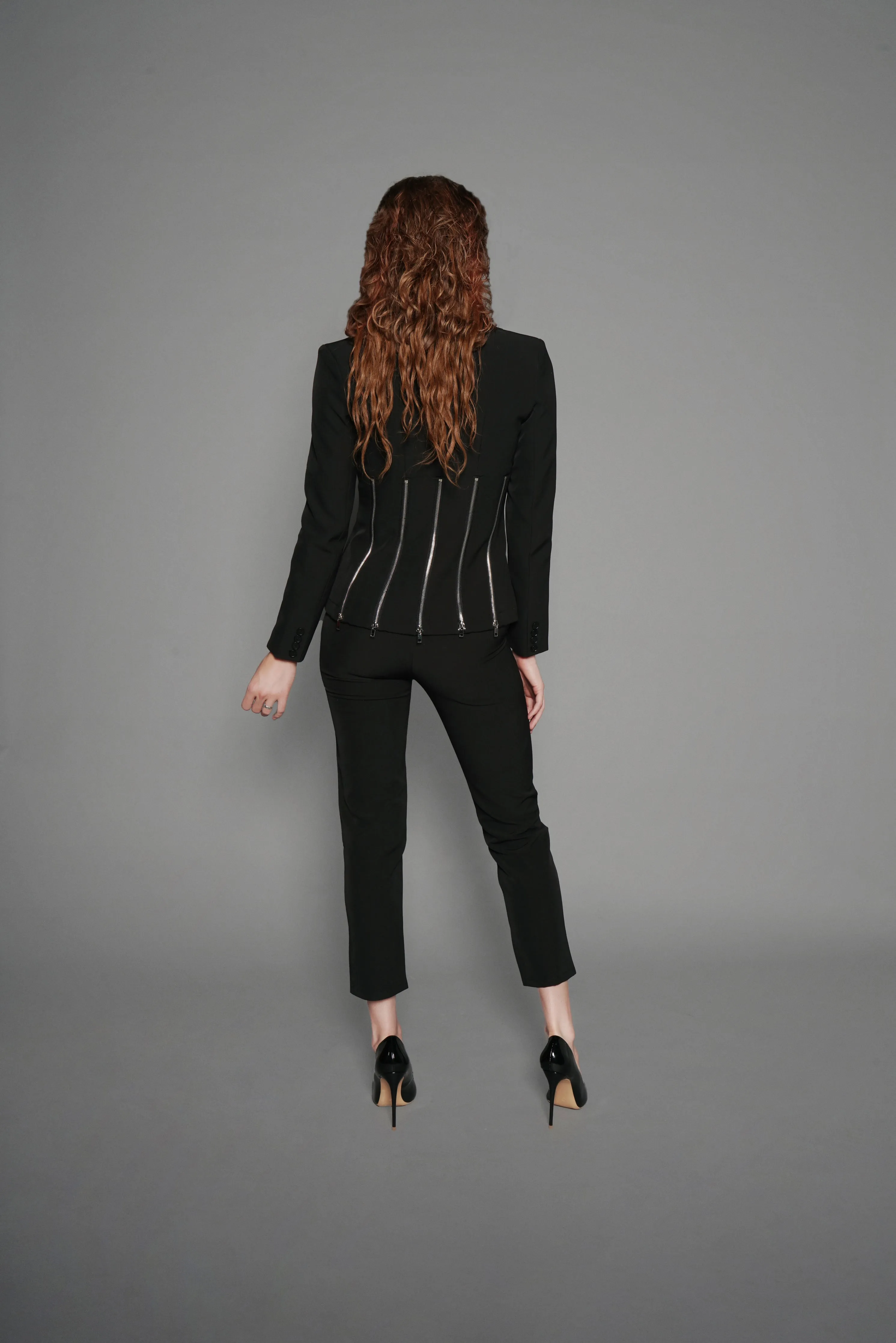 Zipper Pant Suit